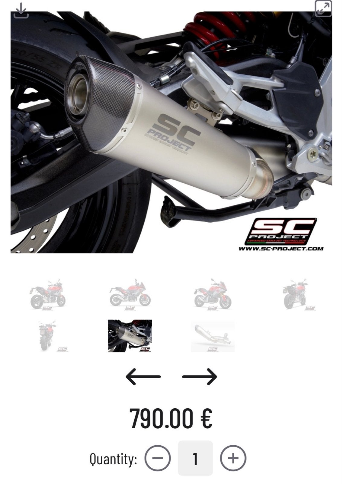 SC Project Uitlaat BMW F900 R -, Ophalen of Verzenden, Nieuw