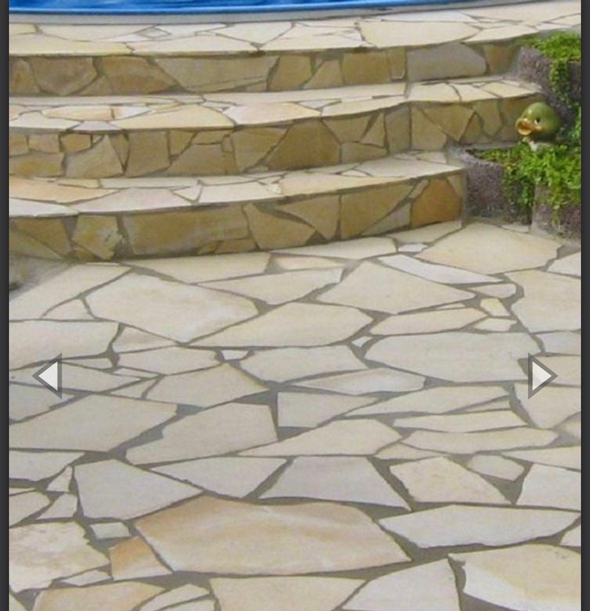 Creme Beige Flagstones 2-2,5 cm - Natuursteen, Ophalen, Overige materialen, Gebruikt, Minder dan 20 cm