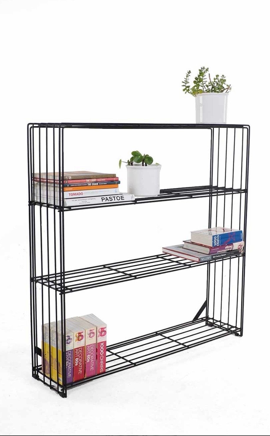 Vintage Pilastro Boekenkast van Tjerk Reijenga - Zwart/Wit, Met plank(en), Minder dan 50 cm, Gebruikt, 75 cm of meer