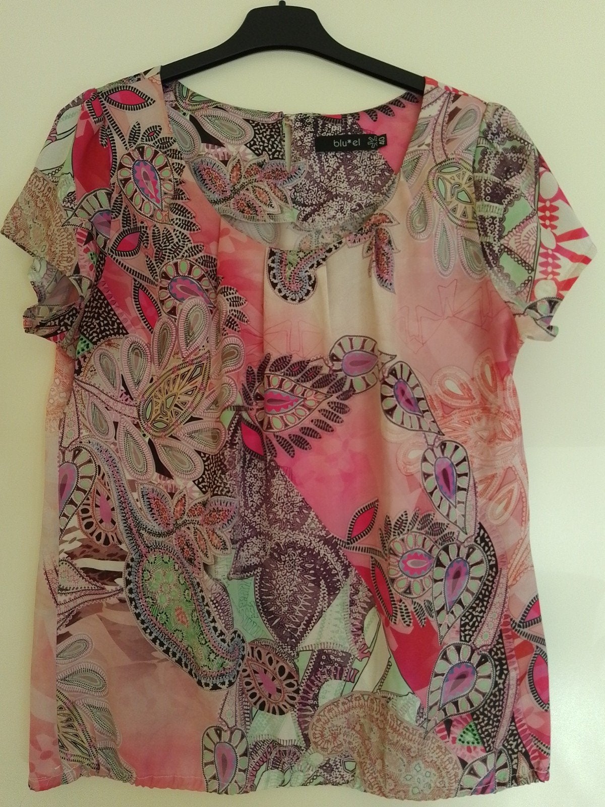 Vrolijk zomershirt blu*el maat 40, Maat 38/40 (M), Ophalen of Verzenden, Zo goed als nieuw, Korte mouw