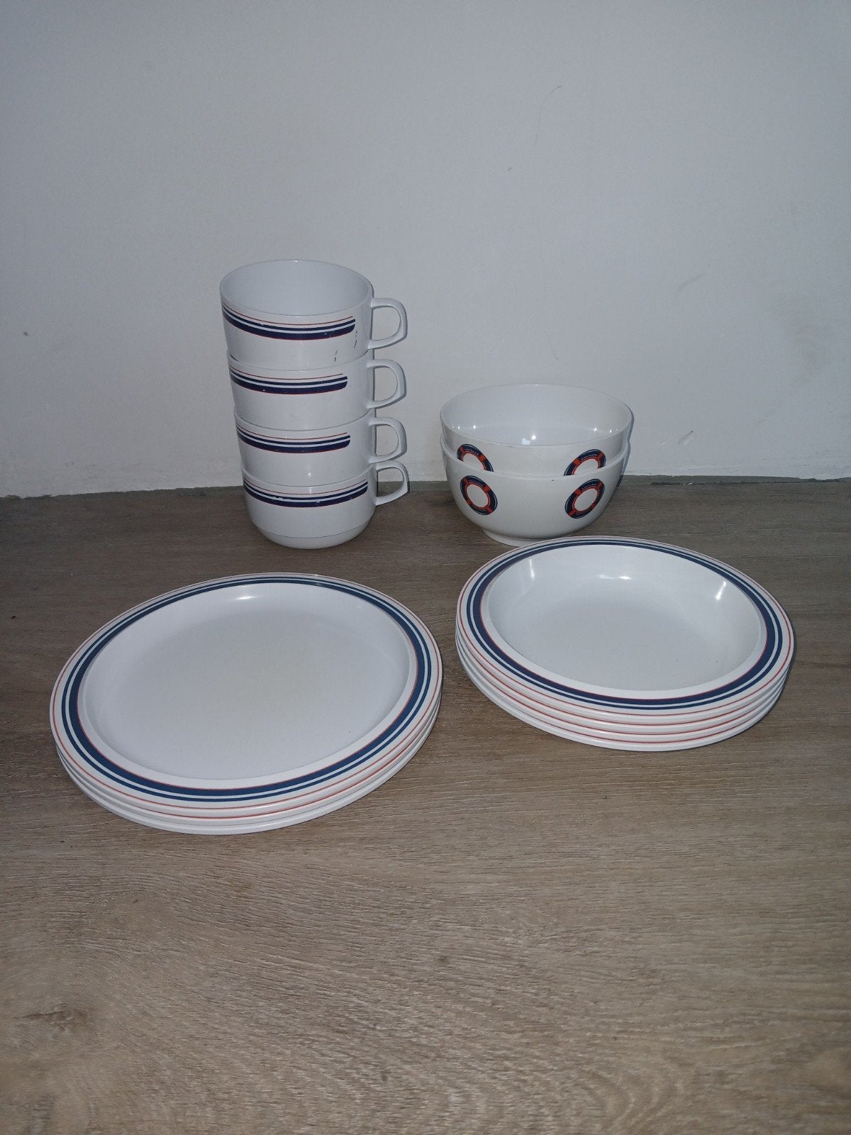 13 delig vintage mepal servies., Ophalen of Verzenden, Gebruikt