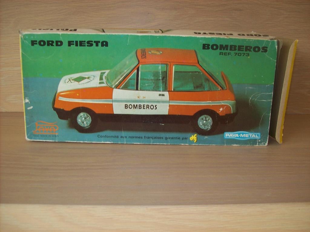 ford fiesta mk1 blikken auto paya bomberos brandweer, Ophalen of Verzenden