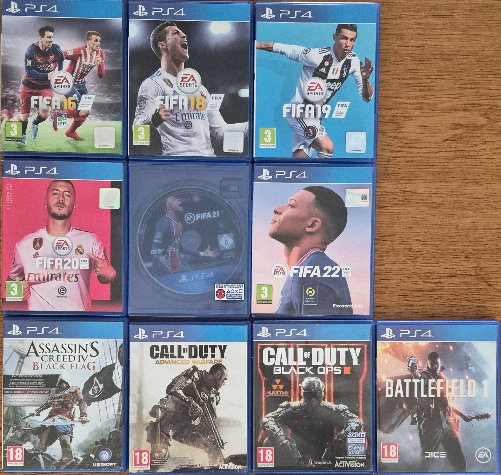 PS4 Games: FIFA (16-22), Call of Duty, Assassin's Creed, Spelcomputers en Games, Games | Sony PlayStation 4, Gebruikt, Vanaf 18 jaar