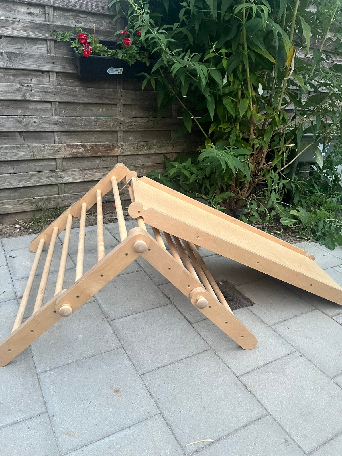 Ette tete klimrek met 4 elementen en glijbaan/ramp, Ophalen, Zo goed als nieuw, Glijbaan