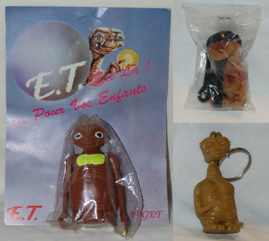 3 E.T. The Extra-Terrestrial figuurtjes jaren 80, Verzamelen, Ophalen of Verzenden, Nieuw, Film, Actiefiguur of Pop