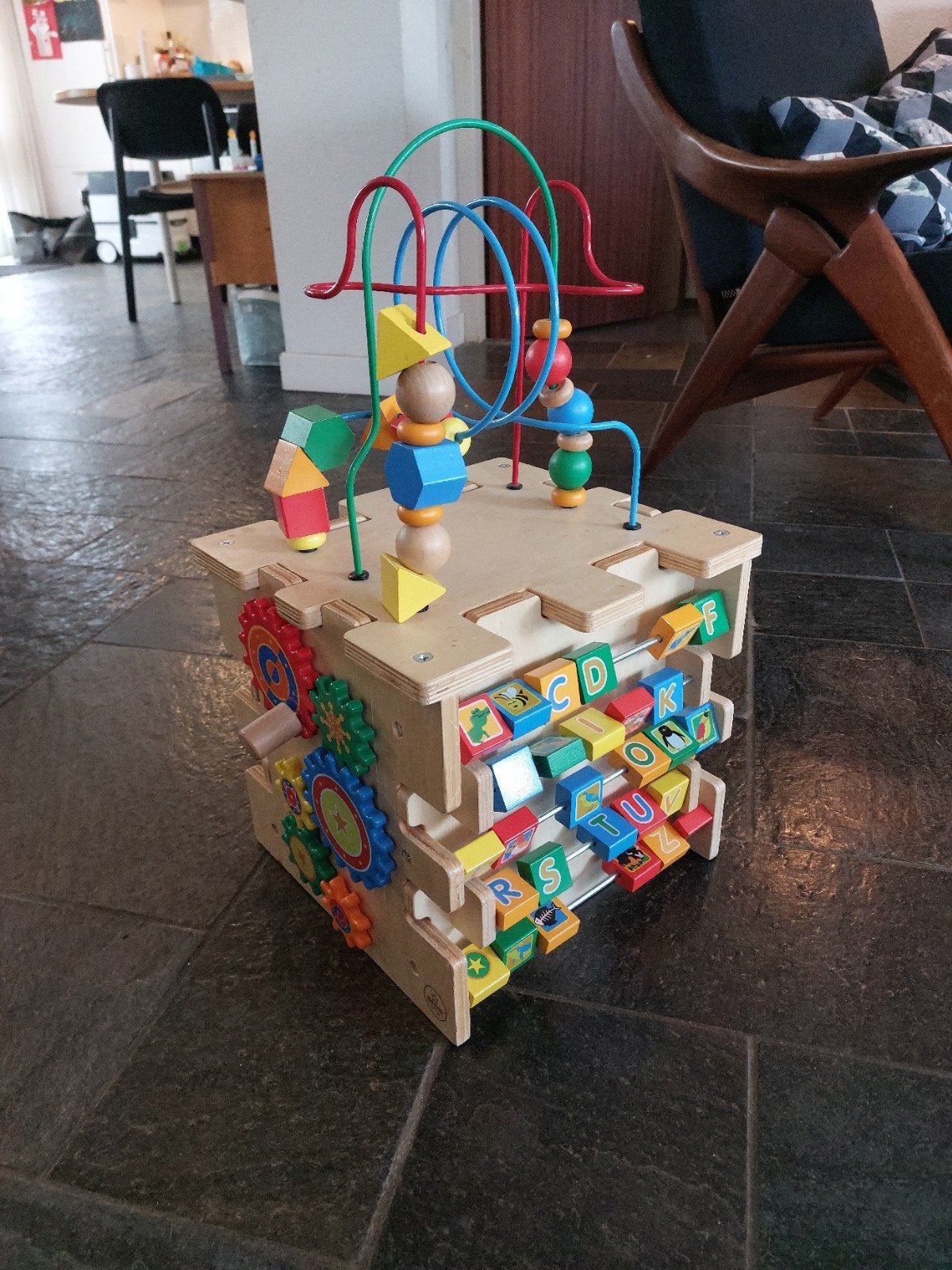 KidKraft houten activiteitenkubus, Ophalen, Gebruikt