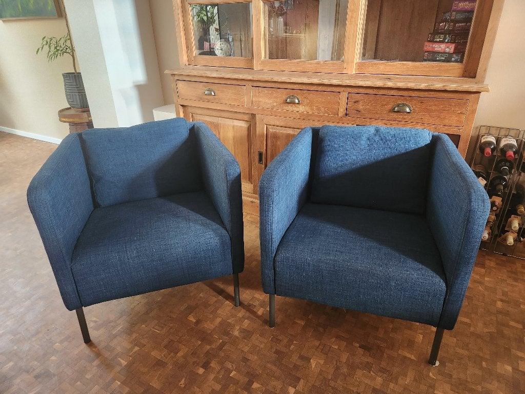 Twee Ekero Ikea feauteuilles, Ophalen, Minder dan 50 cm, Gebruikt, 75 tot 100 cm