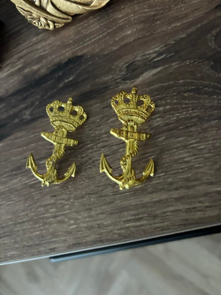 Koningklijke marine/ krops mariniers anker baret embleem, Verzamelen, Militaria | Algemeen, Ophalen of Verzenden, Marine, Nederland