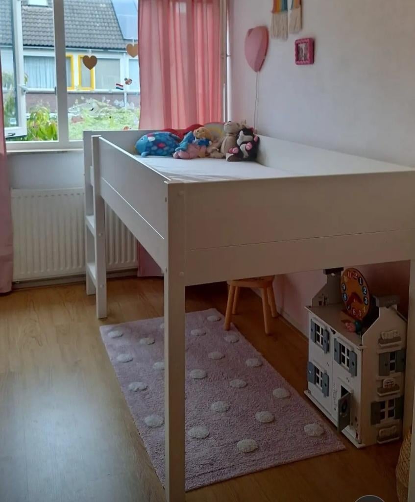 Halfhoogslaper, Kinderen en Baby's, Kinderkamer | Stapelbedden en Hoogslapers, Ophalen, Zo goed als nieuw, Halfhoogslaper