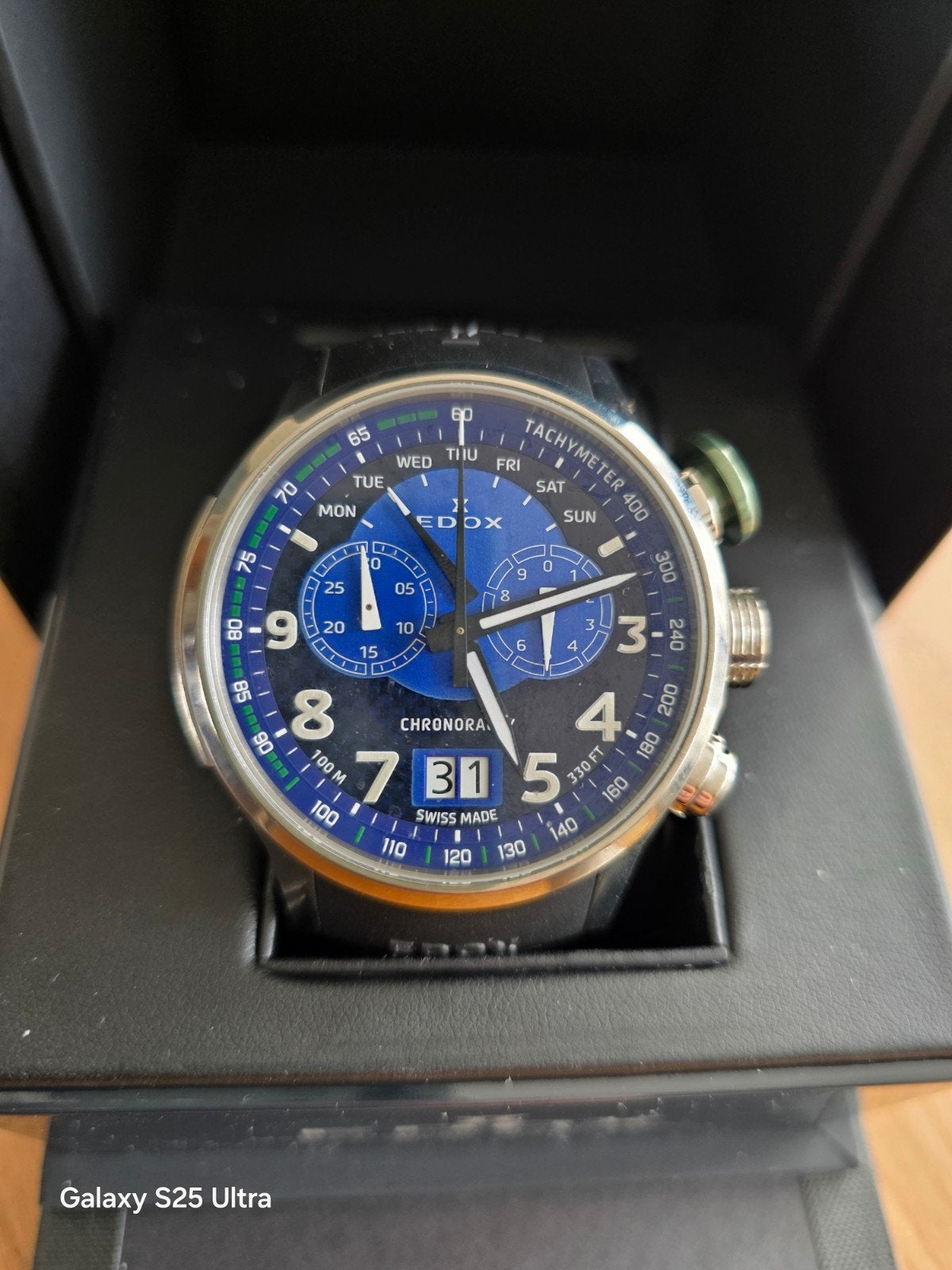 Edox Chronorally Chronograph 38001 TINV BUV 3
Edox Chronoral, Ophalen of Verzenden