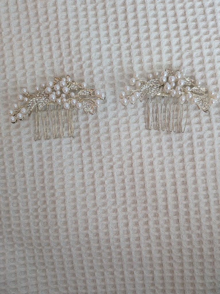 Haarkammen Parels & Strass (Set van 2), Ophalen of Verzenden, Zo goed als nieuw