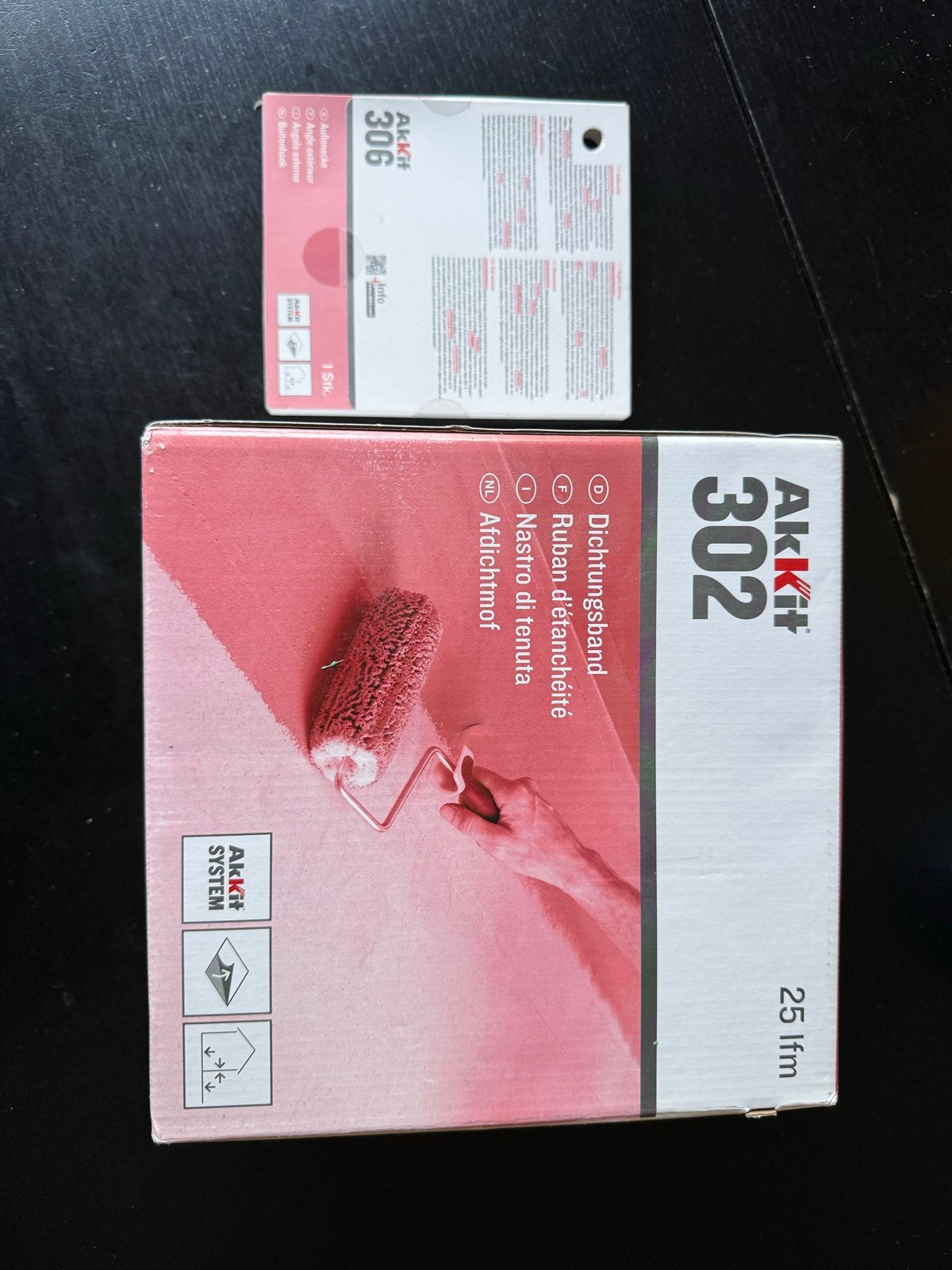 Akkit 302 afdichtingsband 25m en 306 buitenhoek, Ophalen of Verzenden, Nieuw, Overige typen