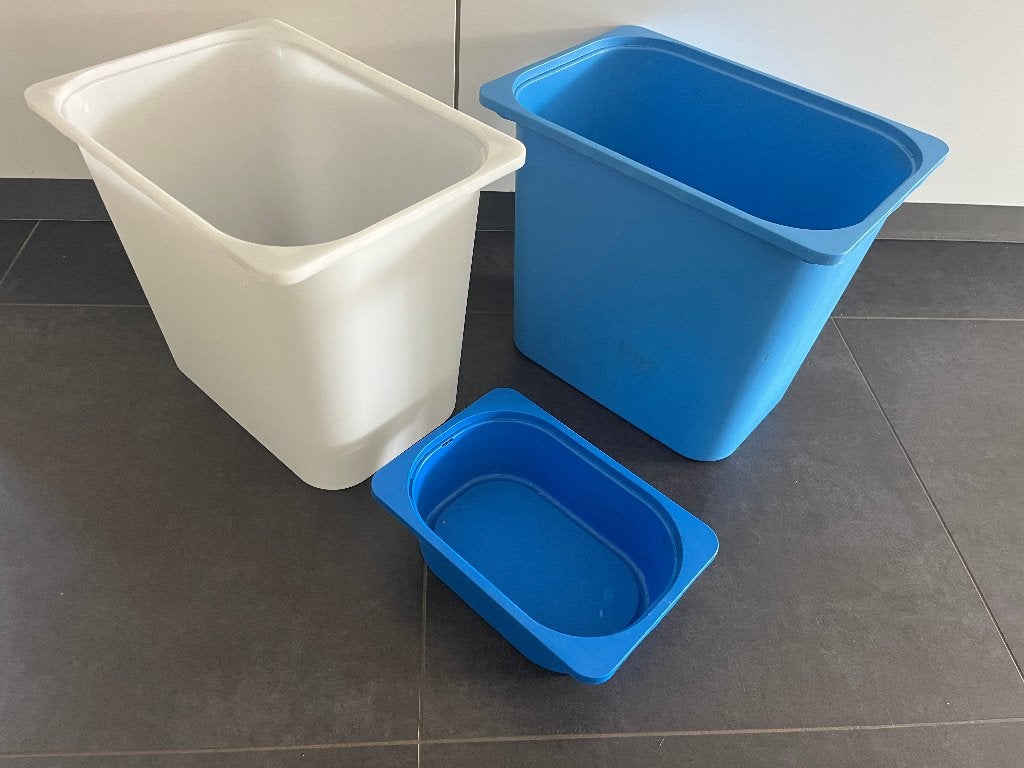 3 Ikea bakken voor Trofast kast opbergbakken, Gebruikt, Minder dan 75 cm, Minder dan 50 cm, Ophalen