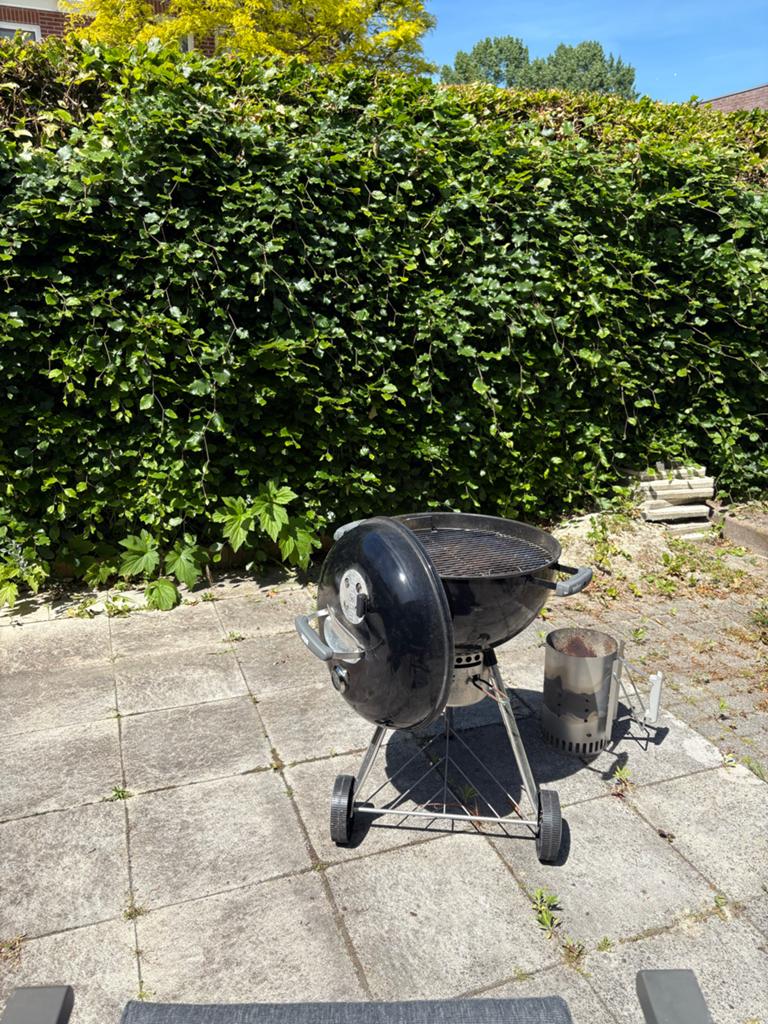Weber barbecue met thermometer en brikettenstarter, Tuin en Terras, Ophalen, Gebruikt
