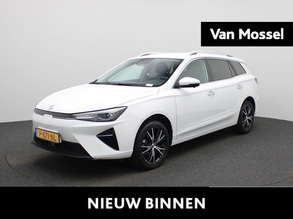 MG5 Standard Range Luxury 50 kWh | Leder | Navi |, Auto's, 12 maanden, Gebruikt, 310 km, Wit