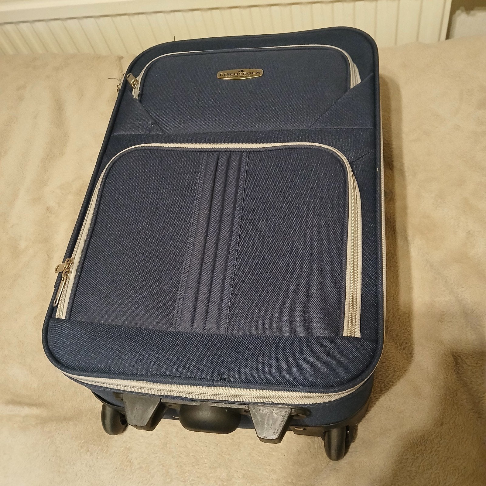 Spilbergen Trolley - Blauw - Zo goed als nieuw, Ophalen, 40 tot 60 cm, Wieltjes, Blauw