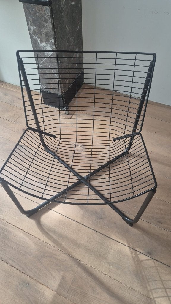 Vintage IKEA Järpen fauteuil Niels Gammelgaard zwart, Ophalen, Zo goed als nieuw, Zwart, Eén