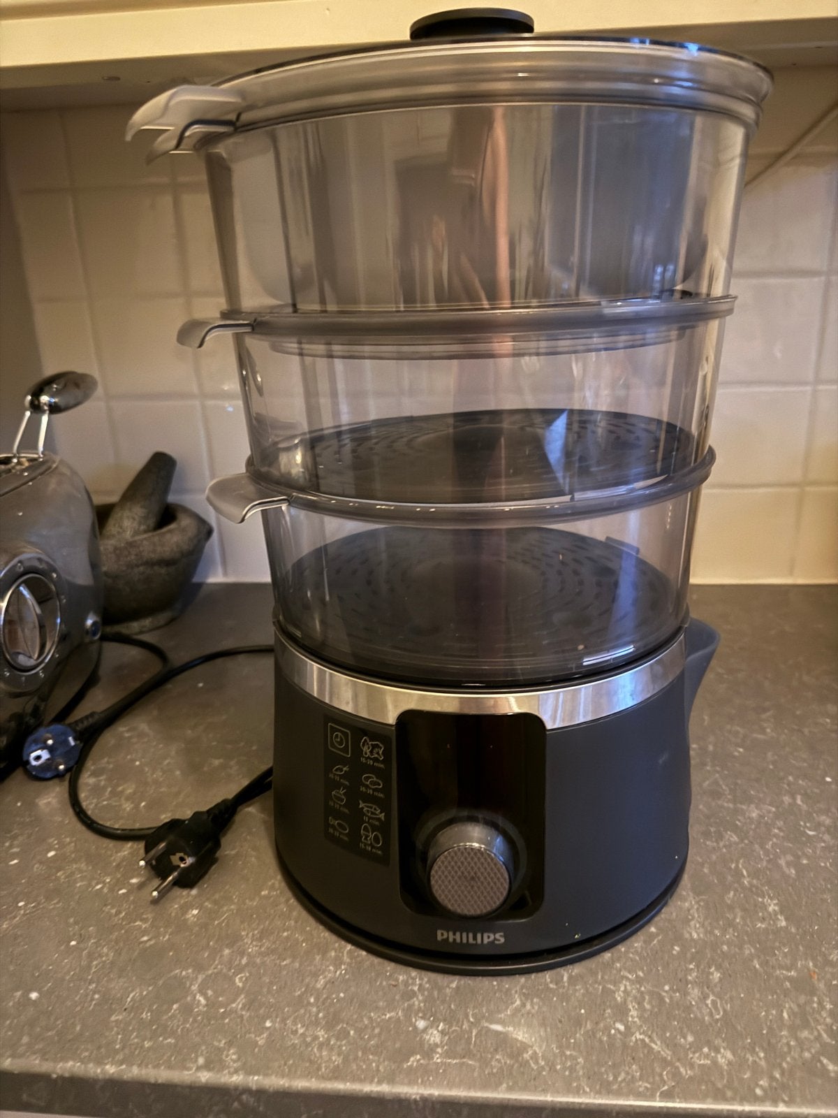 Philips Stoomkoker met 3 lagen, Witgoed en Apparatuur, Overige Witgoed en Apparatuur, Zo goed als nieuw, Ophalen