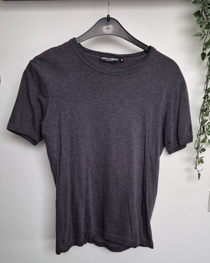 Grijs Dolce & Gabbana Heren T-shirt • maat 48, Dolce & Gabbana, Maat 48/50 (M), Ophalen of Verzenden, Zo goed als nieuw