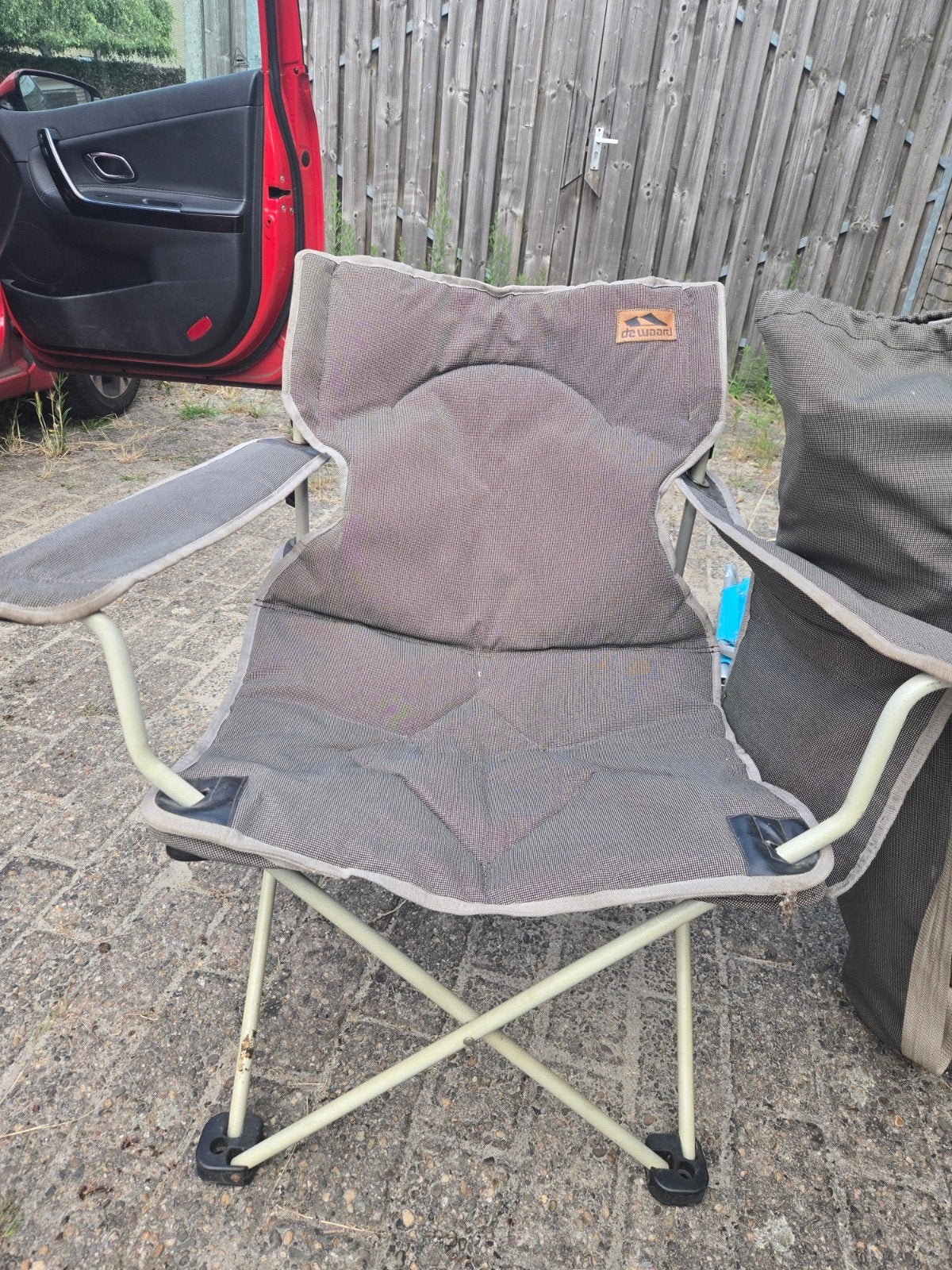 Comfortabele De Waard campingstoel, Caravans en Kamperen, Kampeermeubelen, Gebruikt, Campingstoel, Ophalen of Verzenden