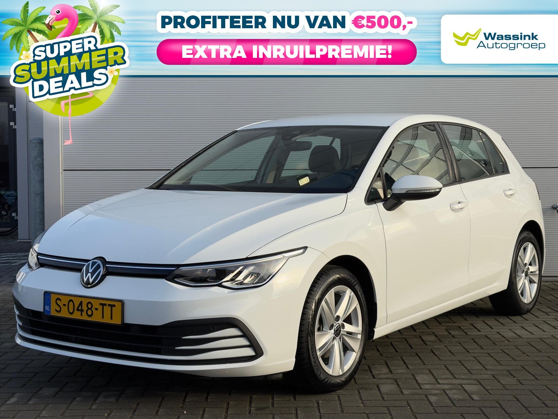 Volkswagen Golf 1.0 TSI 110pk Life Business | SUMMER DEALS |, Voorwielaandrijving, Stof, Gebruikt, Wit