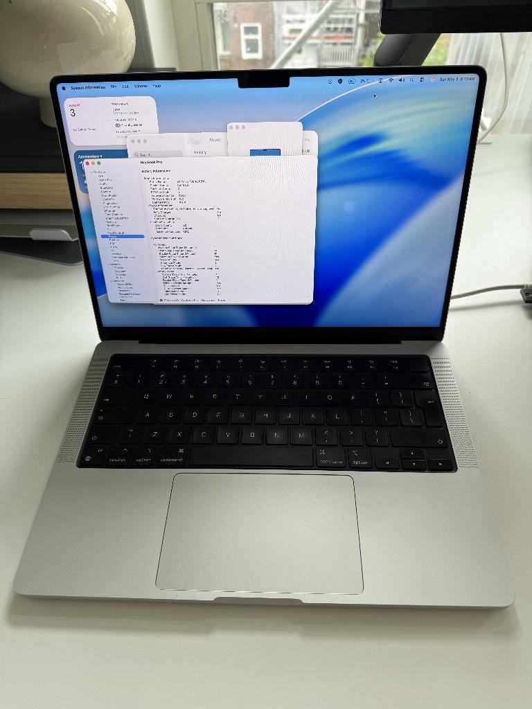 MacBook Pro M1 2021 16GB | 512GB 14 inch, Computers en Software, Apple Macbooks, Qwerty, Overige groottes, 512 GB, Zo goed als nieuw