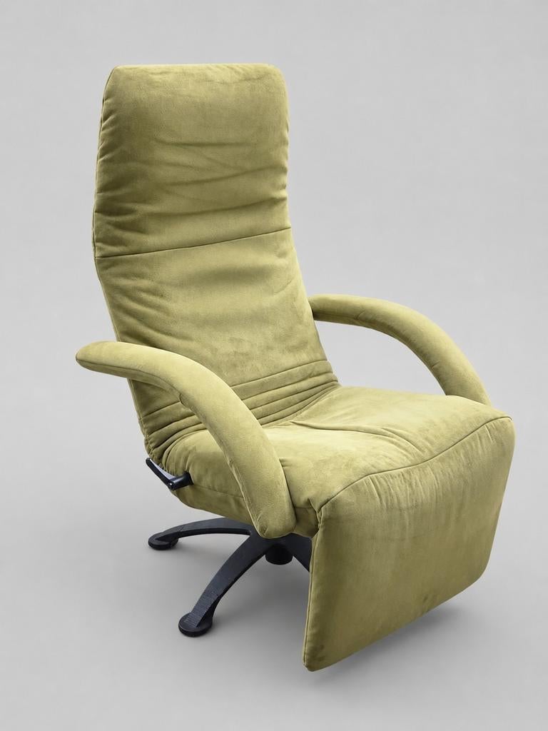 Jori Yoga Mono-move Design relaxfauteuil in olijfgroen, Ophalen, Minder dan 75 cm, Zo goed als nieuw, Stof