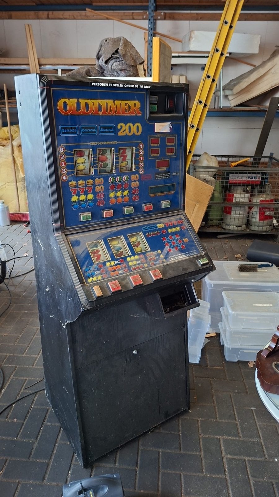 Oldtimer gokkast - moet nagekeken worden, geen sleutel, Verzamelen, Automaten | Gokkasten en Fruitautomaten, Overige munten, Ophalen