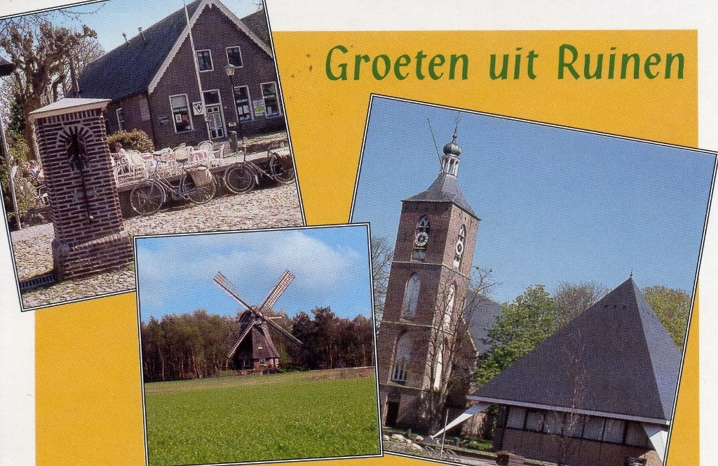 Ruinen, Verzenden, 1980 tot heden, Gelopen, Groningen