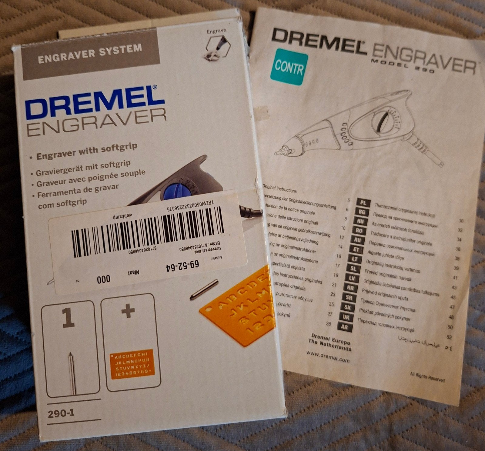 Dremel engraver 290 - Elektrische grafeerpen, Ophalen of Verzenden, Zo goed als nieuw