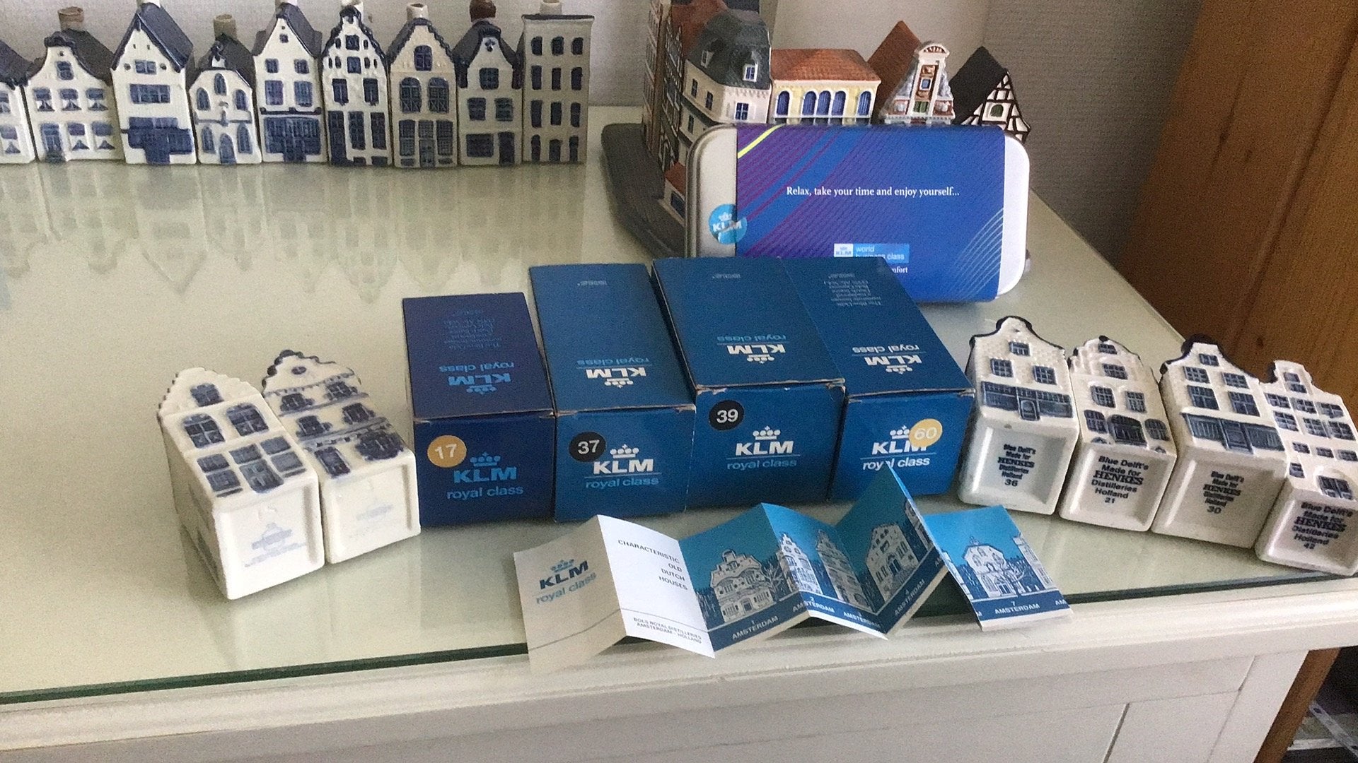 Mooie collectie KLM Royal Class, doosjes b.b.h. boekjes etc., Ophalen of Verzenden, Zo goed als nieuw, 41 t/m 60