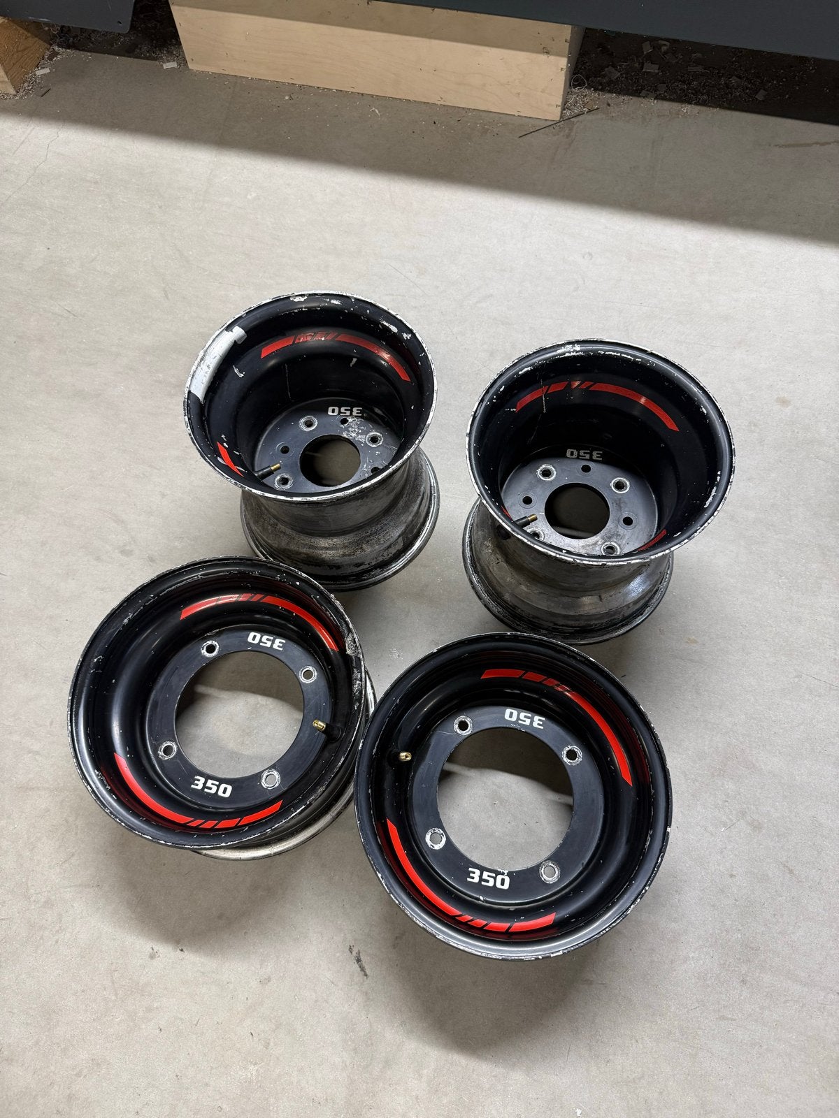 Yamaha Banshee YFZ 350 / Raptor Velgen Set, Motoren, Onderdelen | Yamaha, Ophalen of Verzenden, Gebruikt