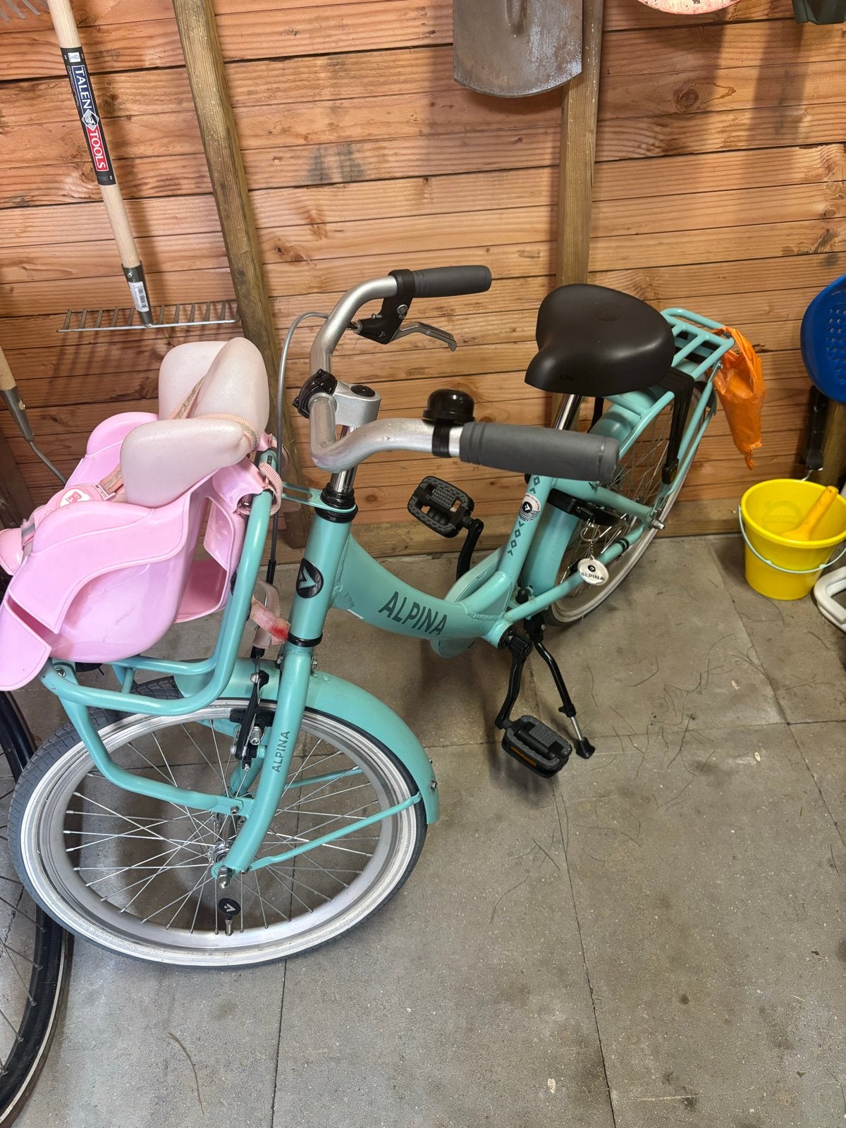 Alpina kinderfiets 20 inch - zonder voorzitje, Ophalen, Terugtraprem, Gebruikt, Handrem