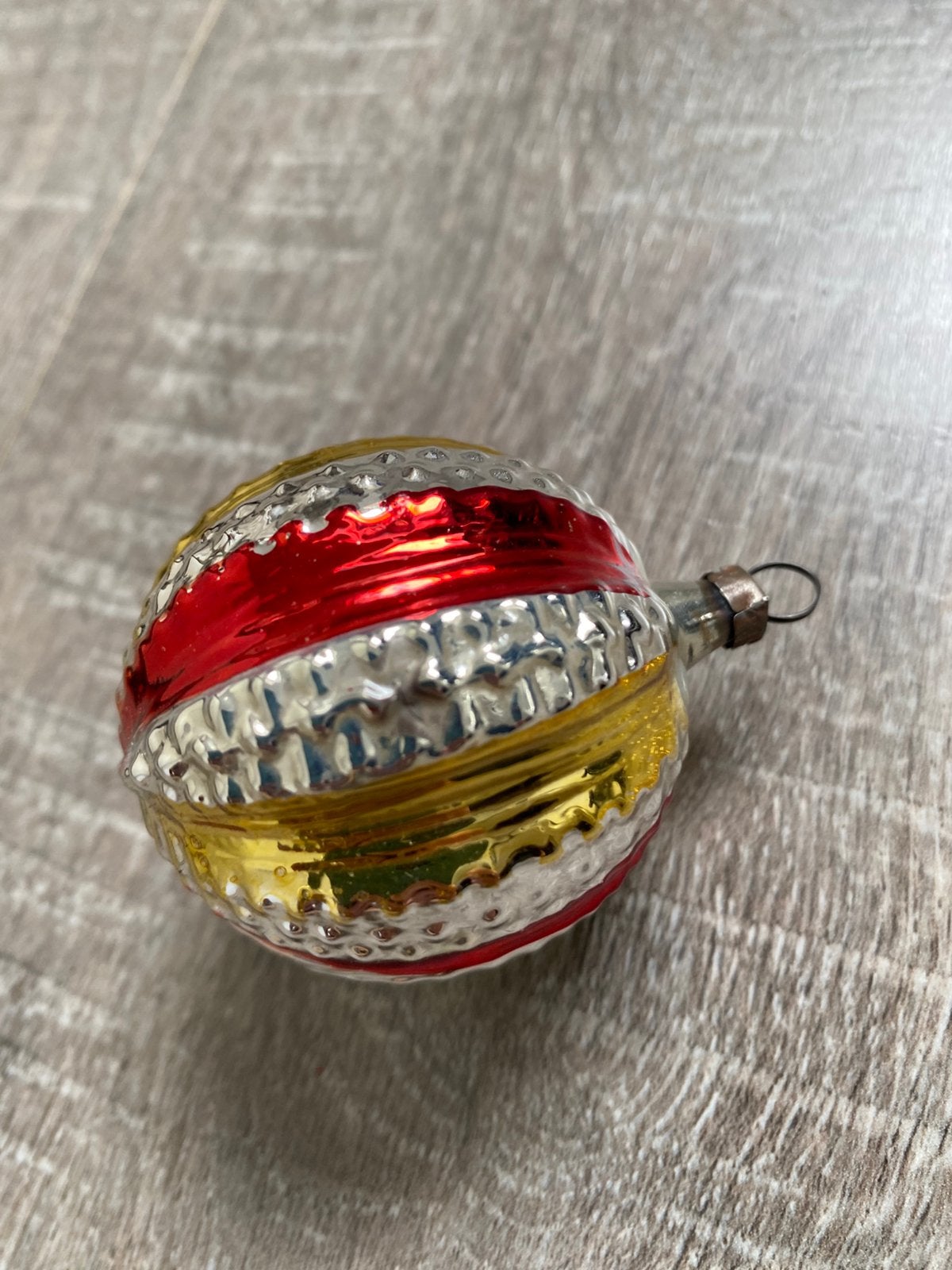Retro kerstbal, Ophalen of Verzenden, Gebruikt