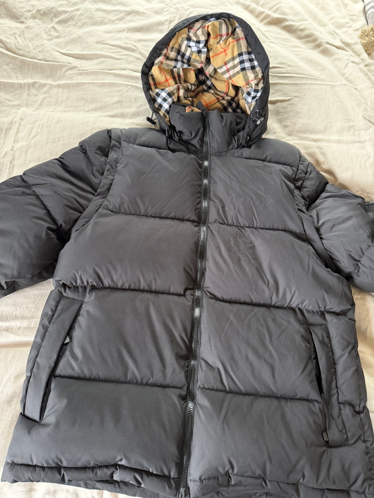 Burberry Puffer Jas Maat L - Splinternieuw met Zwarte Badge, Ophalen of Verzenden, Nieuw, Zwart