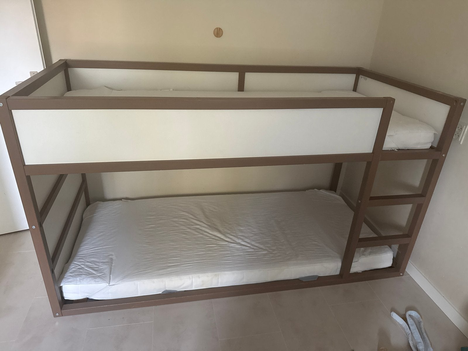IKEA Kura omkeerbaar bed - donkerbruin geverfd, Ophalen, Gebruikt, 90 cm, Eenpersoons