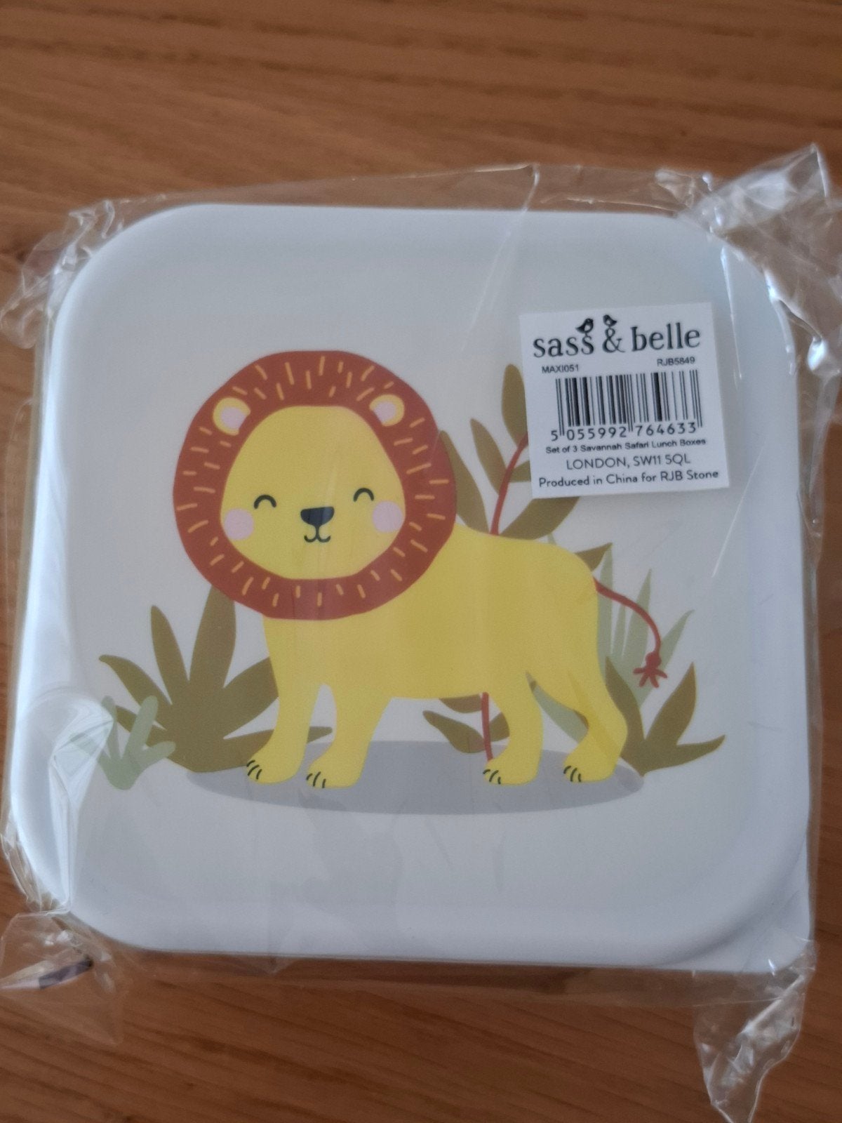 Sass & Belle snack/fruitbakje set of 3 Savannah Safari nieuw, Ophalen of Verzenden, Nieuw