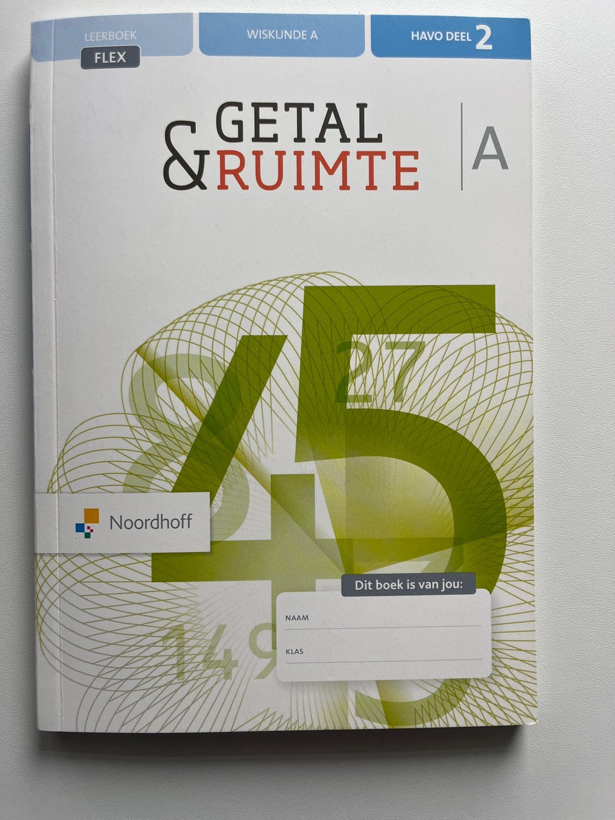 Getal & Ruimte havo A deel 2, Ophalen of Verzenden, Nieuw, HAVO, Wiskunde A