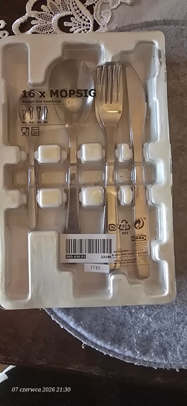 IKEA MOPSIG bestekset 16-delig - NIEUW in verpakking, Huis en Inrichting, Keuken | Bestek, Ophalen of Verzenden