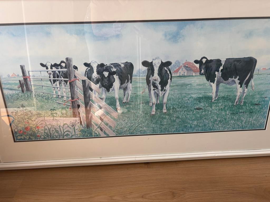 Wiebe van der zee koeien schilderij, Ophalen