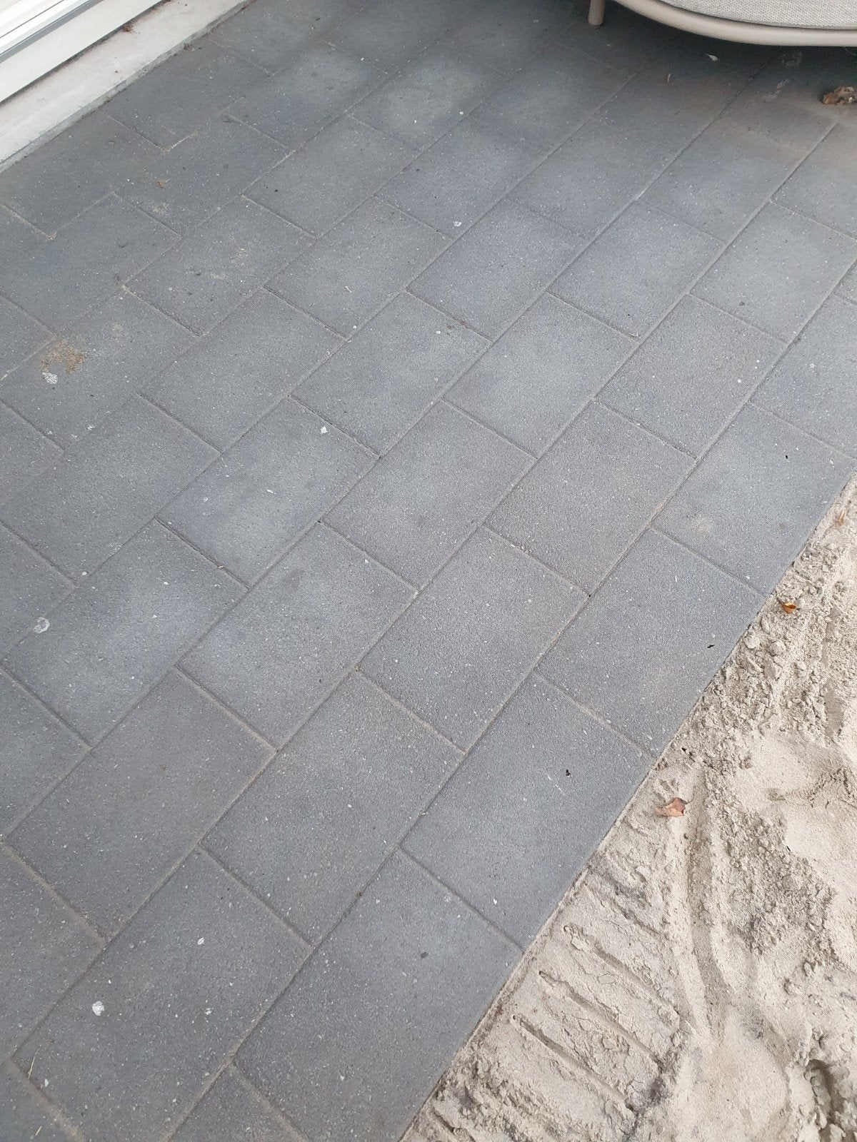 Gratis, gebruikte betonklinkers 30x20 cm - Antraciet, Tuin en Terras, Ophalen, Gebruikt, Klinkers, 10 m² of meer