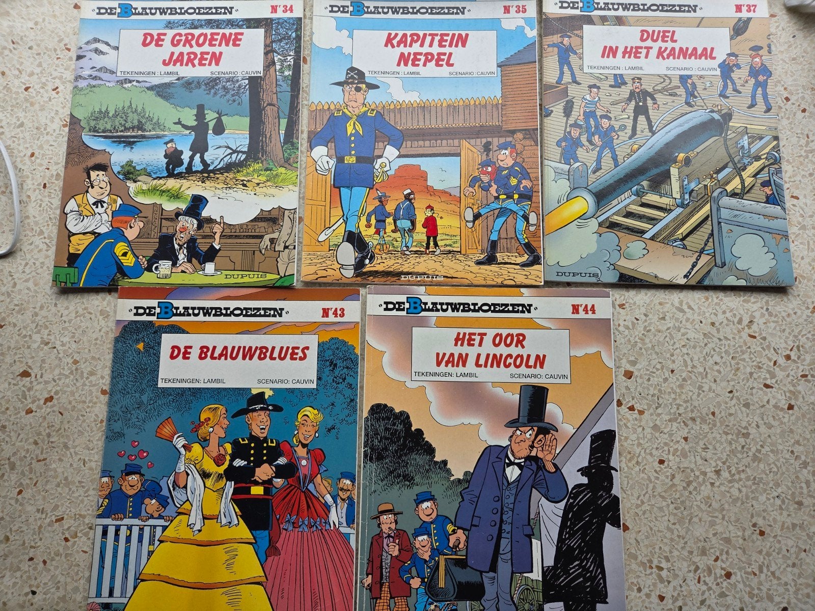 de blauwbloezen 36x in de range van 1 t/m 44, Complete serie of reeks, Verzenden, Zo goed als nieuw