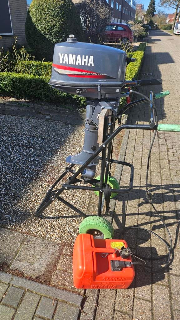 Yamaha 5pk 2t kortstaart met externe tank, slot, Ophalen, Gebruikt, 5 tot 10 pk, Buitenboordmotor