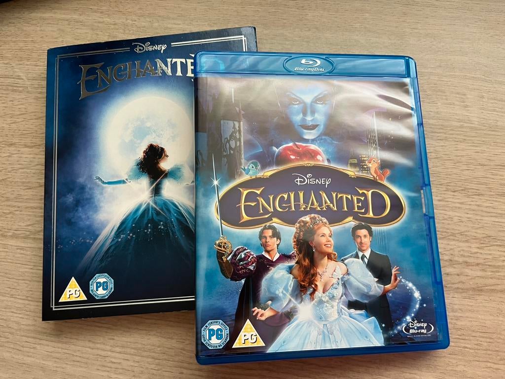 Disney Blu-ray Enchanted, Ophalen of Verzenden, Zo goed als nieuw, Tekenfilms en Animatie