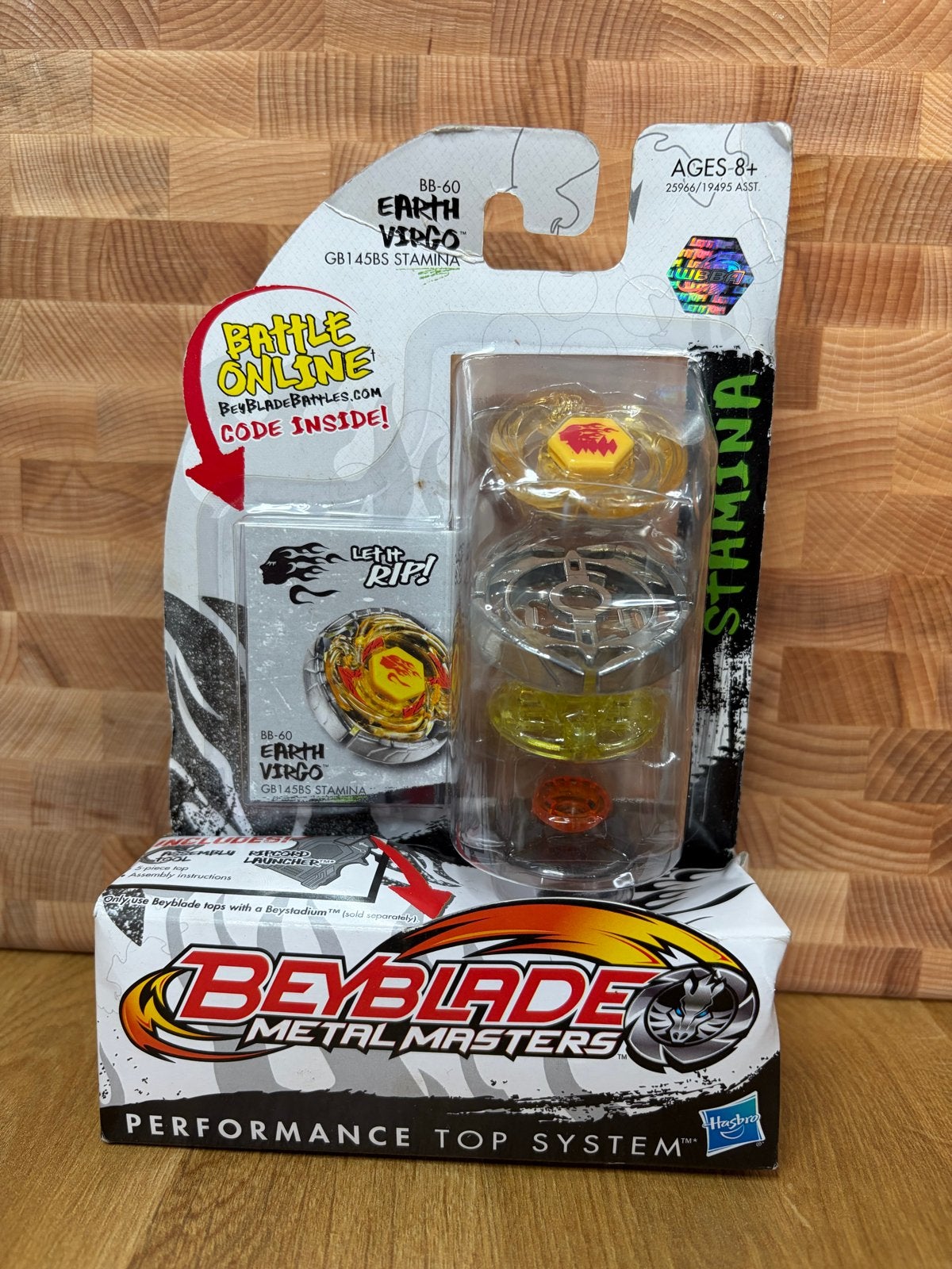 Beyblade Metal Masters Earth Virgo GB145BS Stamina, Ophalen of Verzenden, Nieuw, Jongen of Meisje