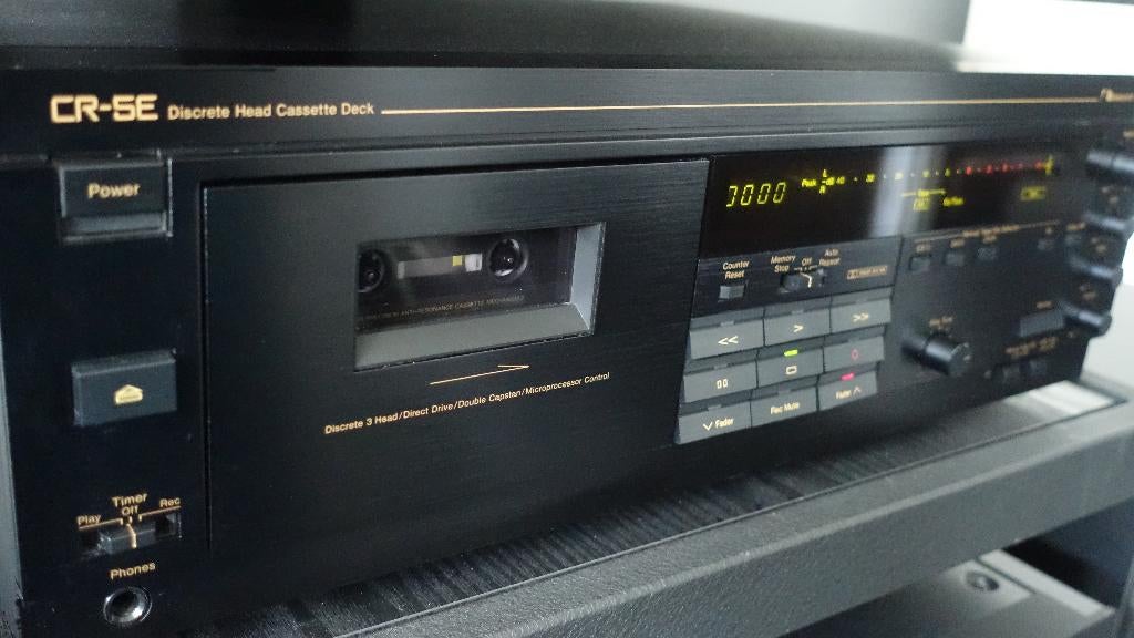 Nakamichi CR-5E cassettedeck, Ophalen of Verzenden, Enkel, Overige merken, Tiptoetsen