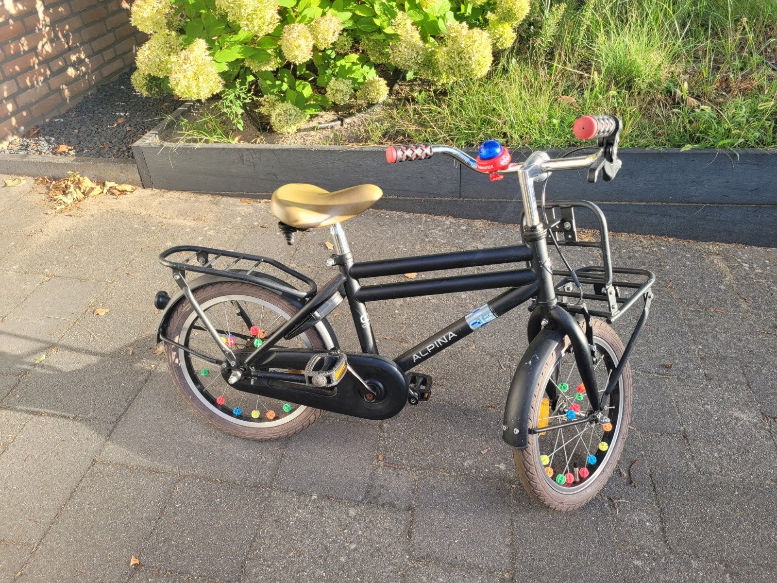 Alpine fiets - 16 inch - zwart, Ophalen, Terugtraprem, Gebruikt, Handrem