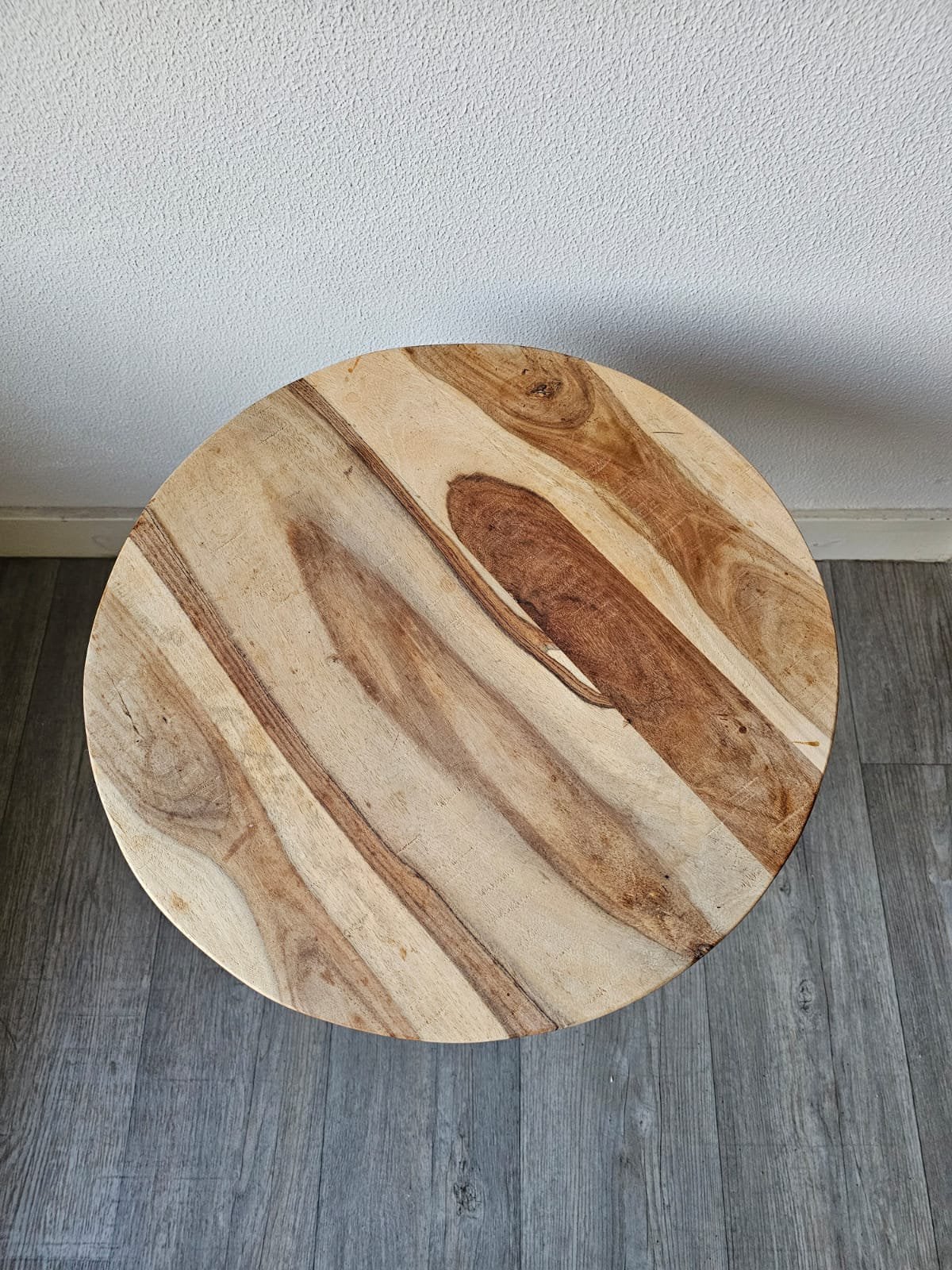 Houten salontafel, Ophalen, Gebruikt, Rond, 50 tot 100 cm