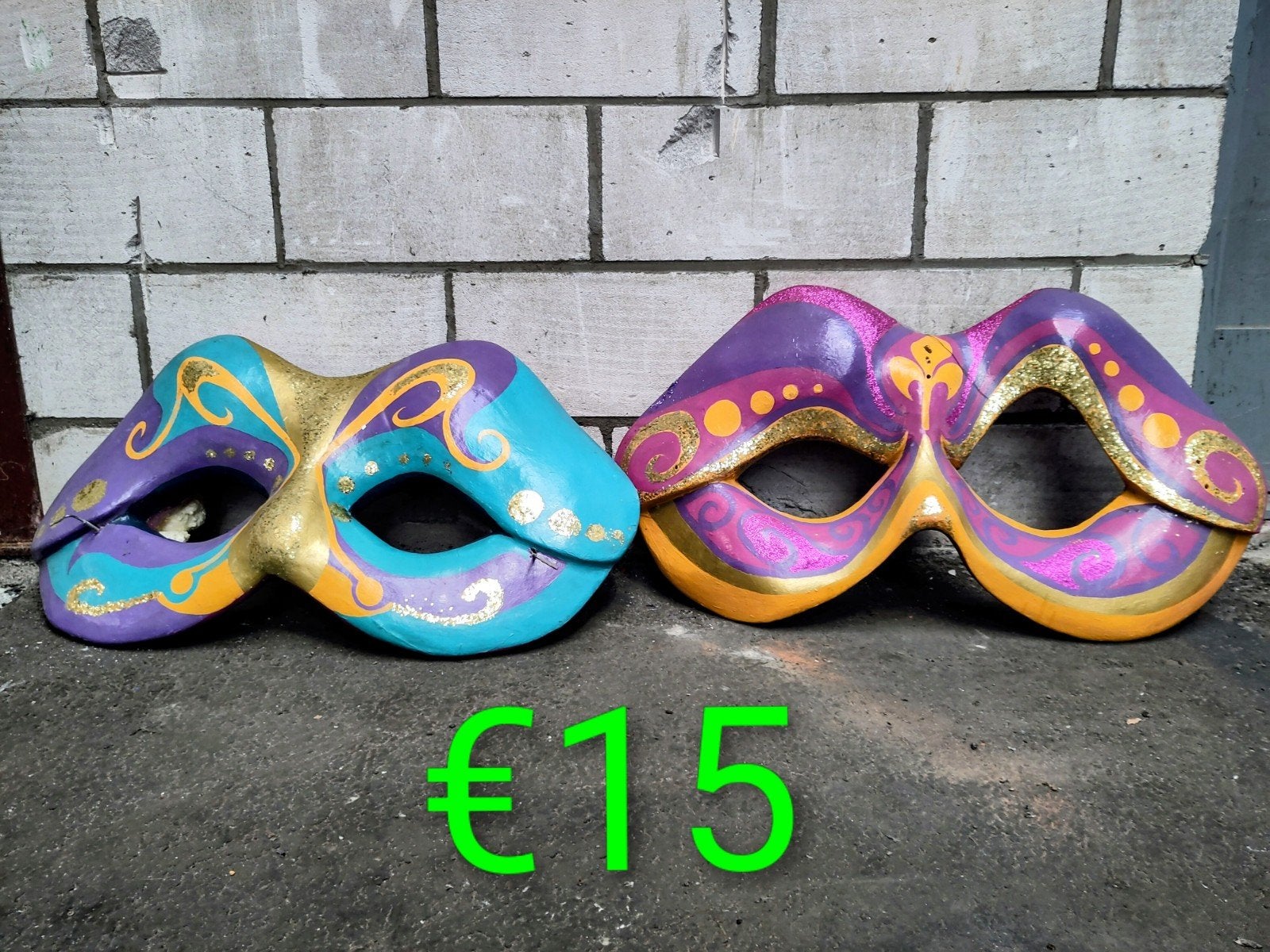Maskers en Franse Lelies carnaval/decoratie, Ophalen, Carnaval
