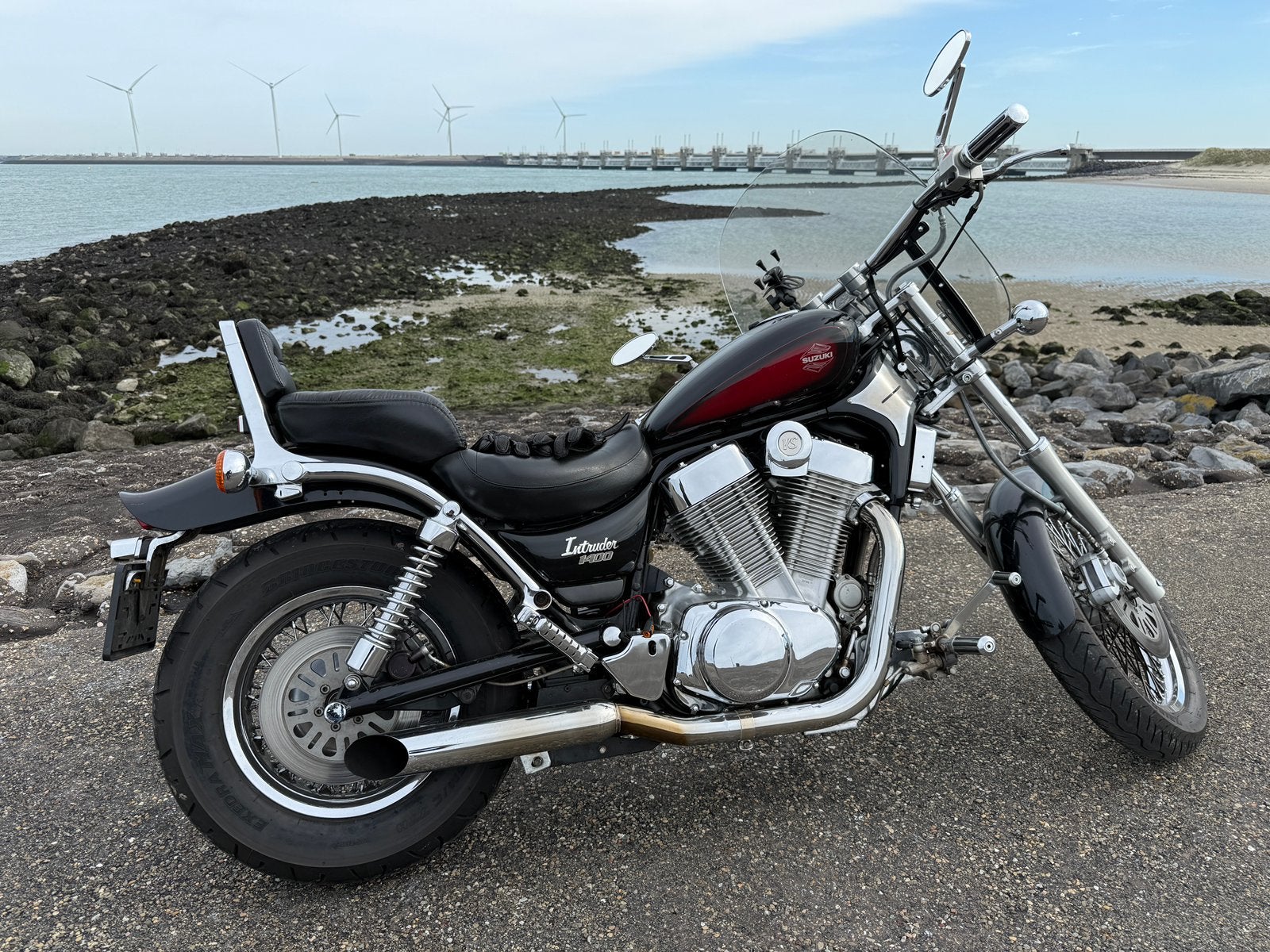 Schitterende Suzuki Intruder1400 VS met opties, Motoren, Cardan-aandrijving, 2 cilinders, Occasion, Chopper